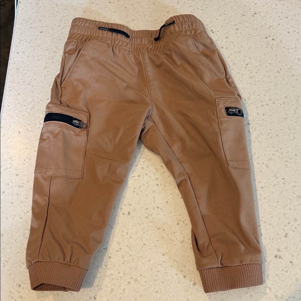 Wonder Nation Brown Cargo Joggers